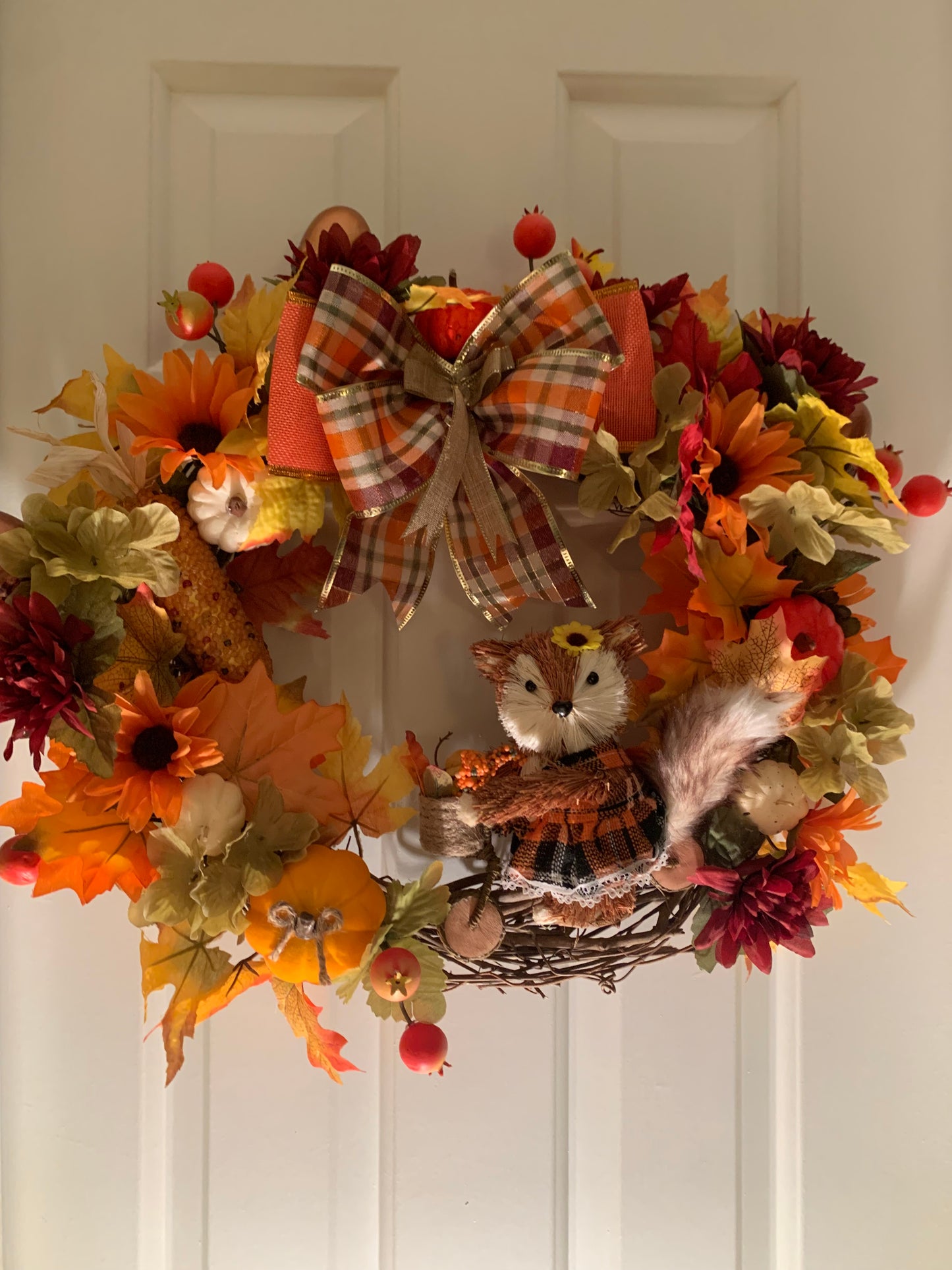 Fall Wreath with Fox