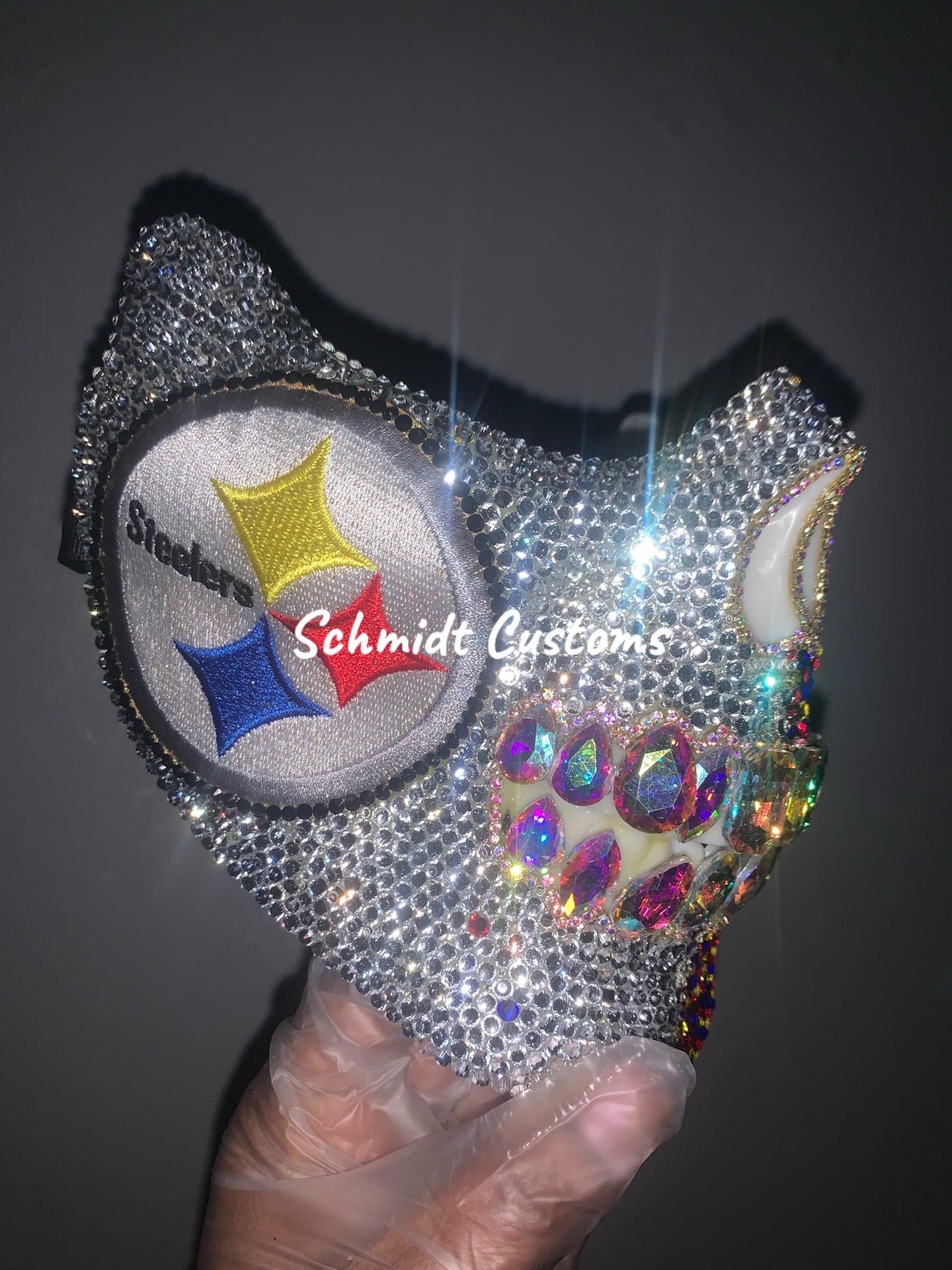 Steel City Bling Skull Mask