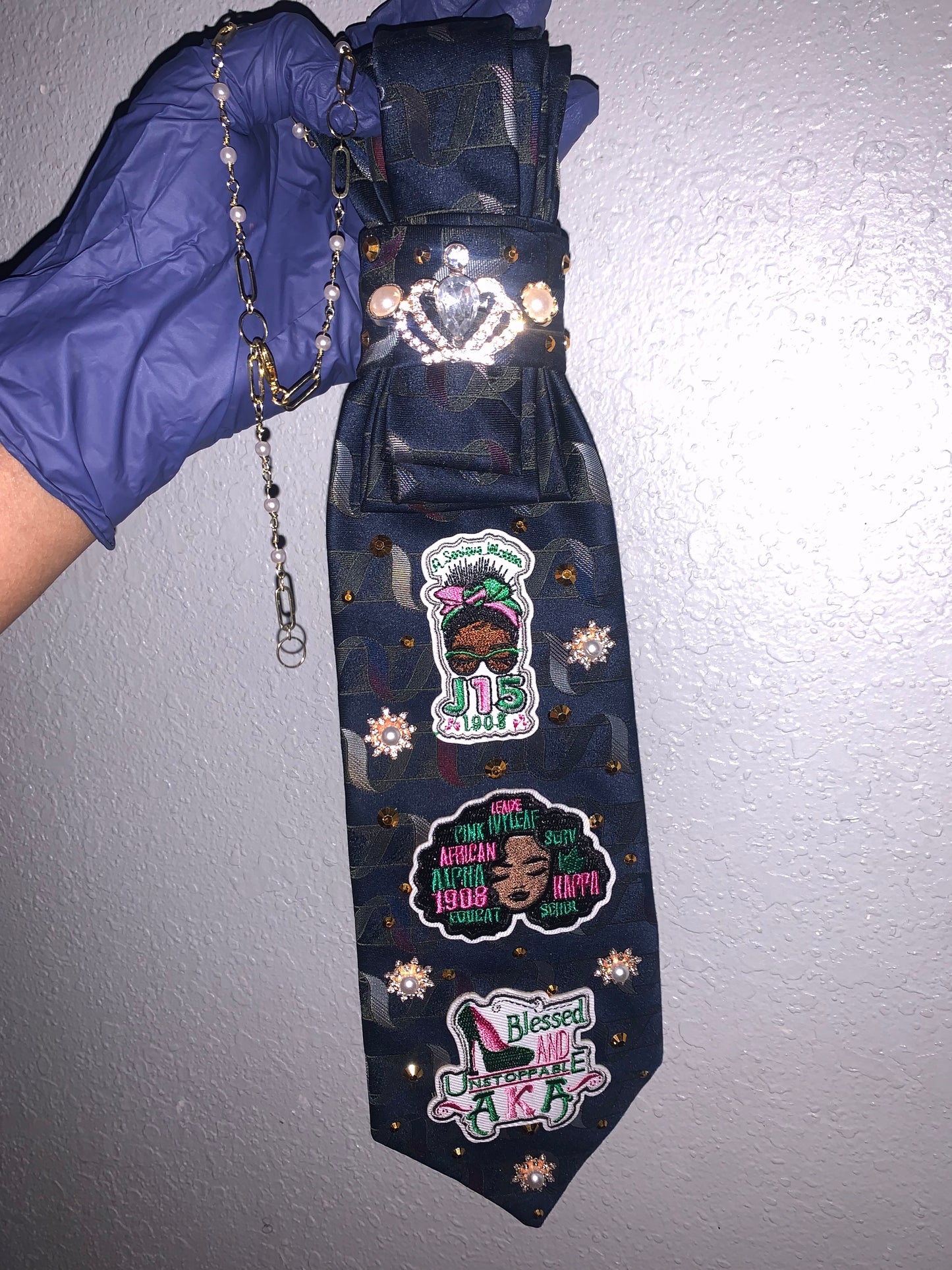AKA Custom Bling Necktie