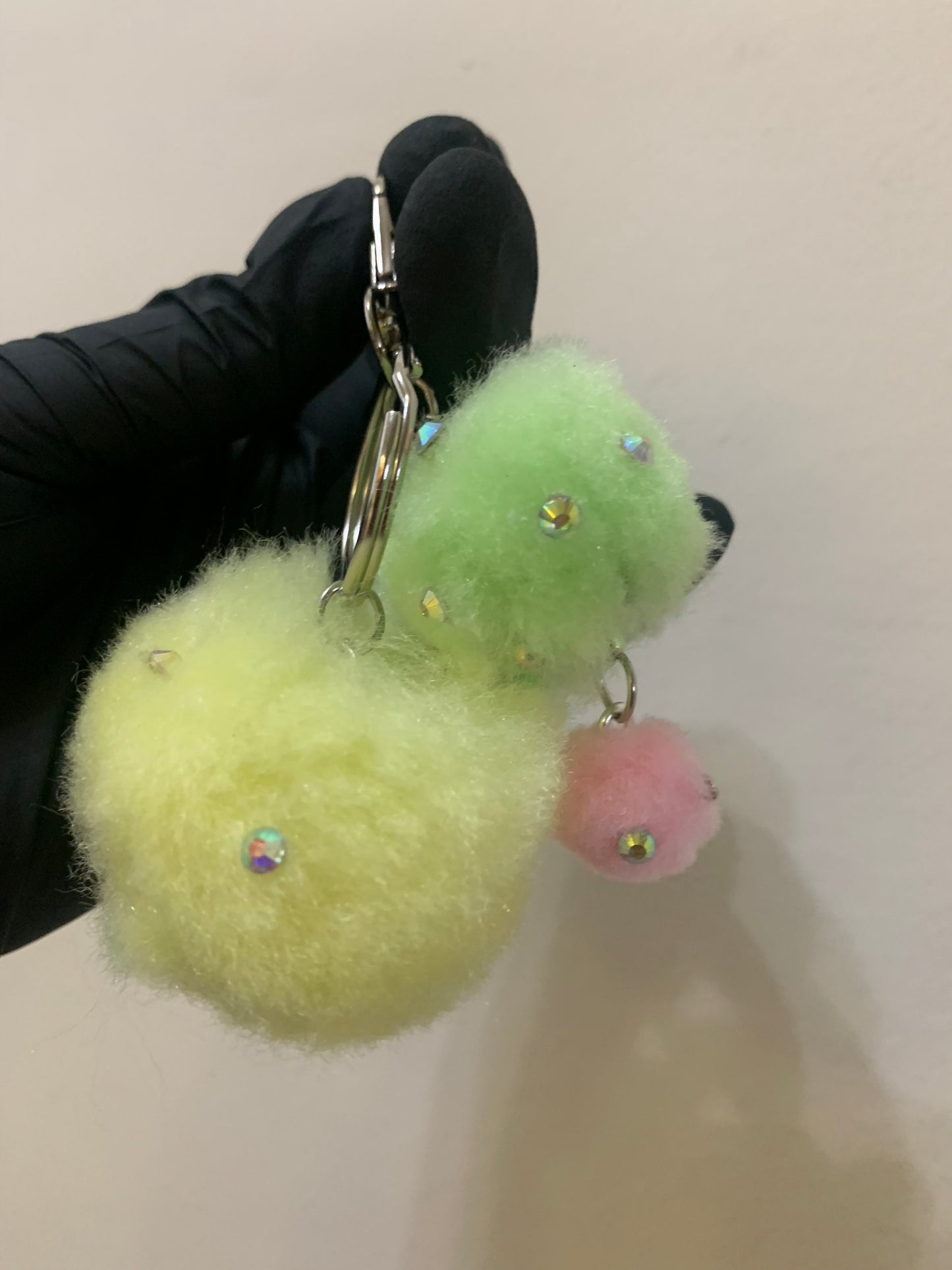 Bling Pom Pom Keychains