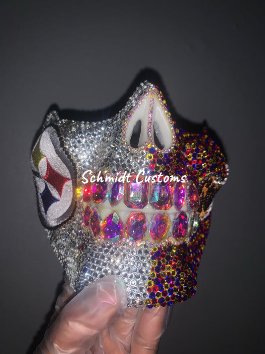 Steel City Bling Skull Mask