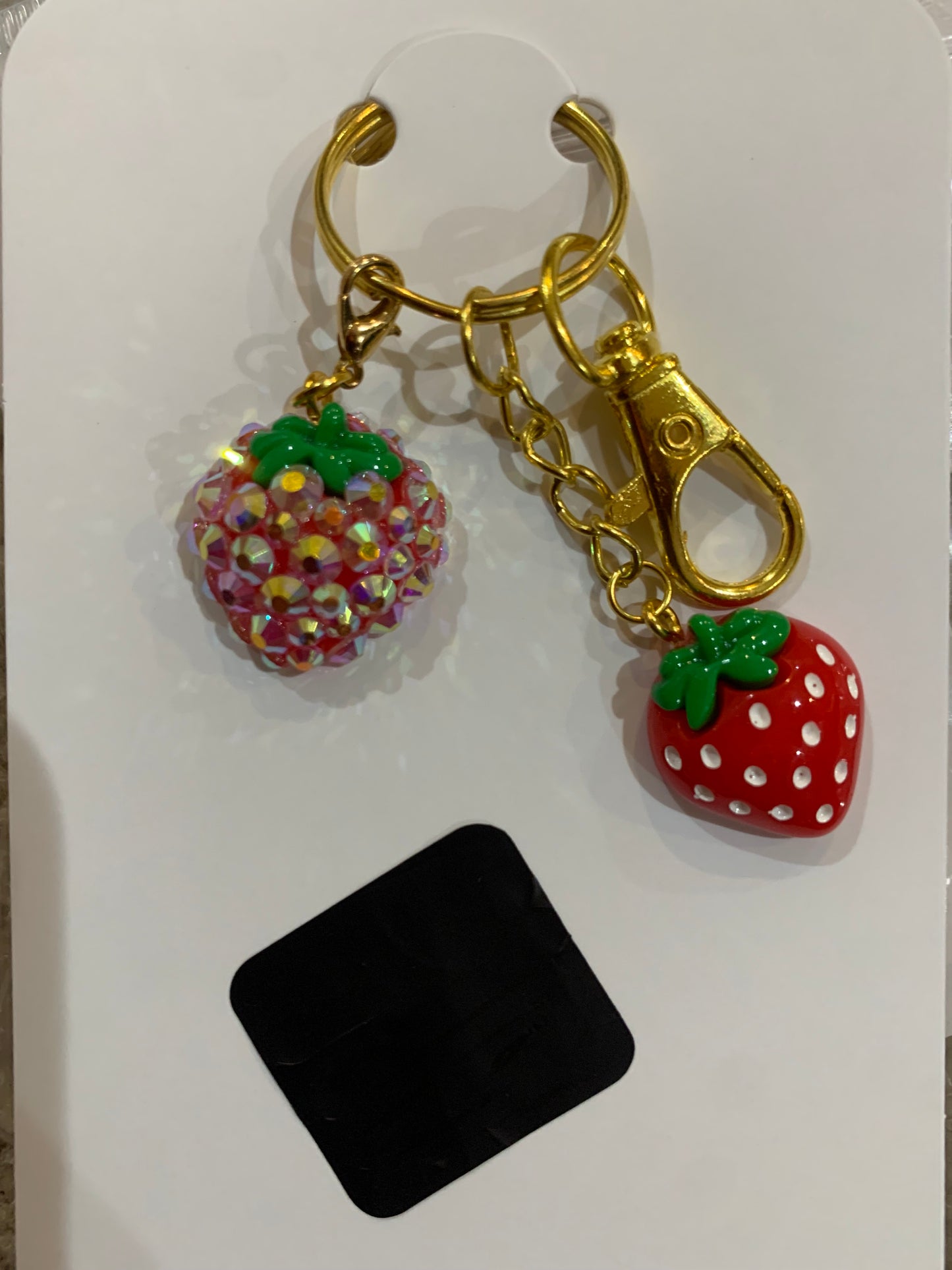 Bling Strawberry Keychain