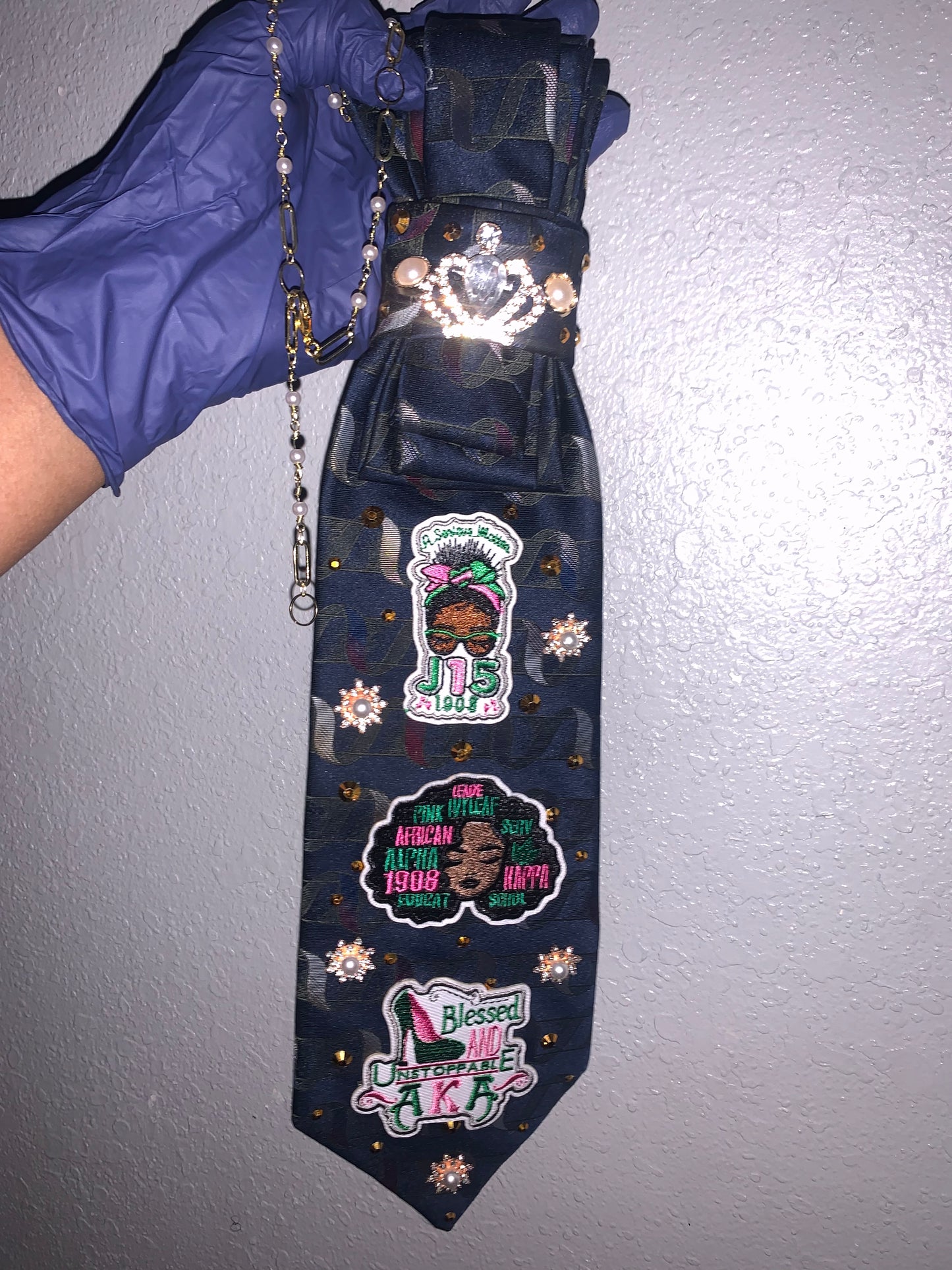 AKA Custom Bling Necktie