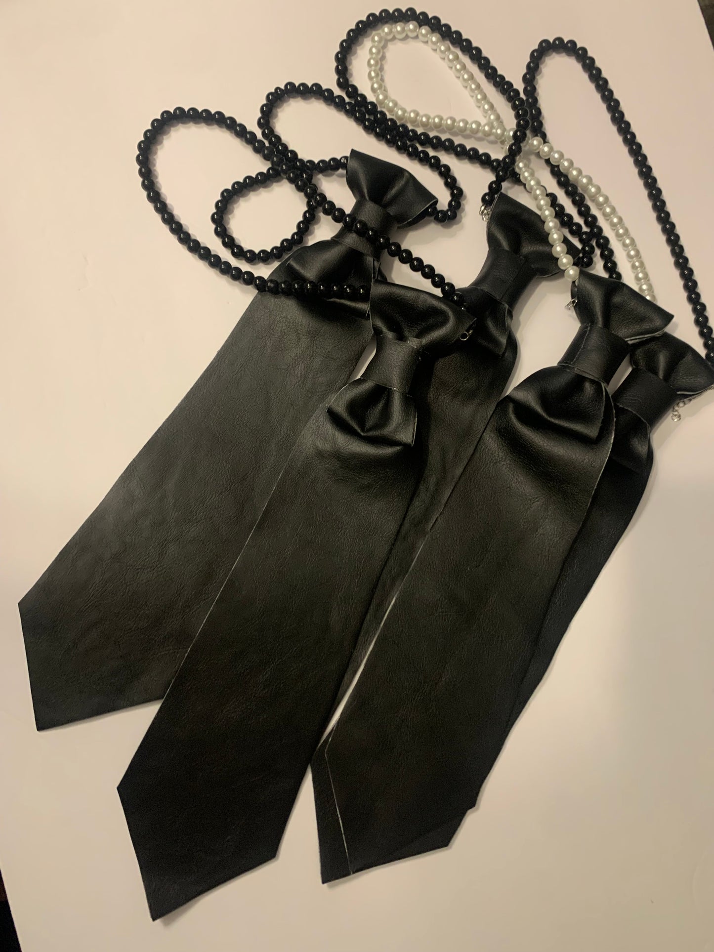Leather Neckties