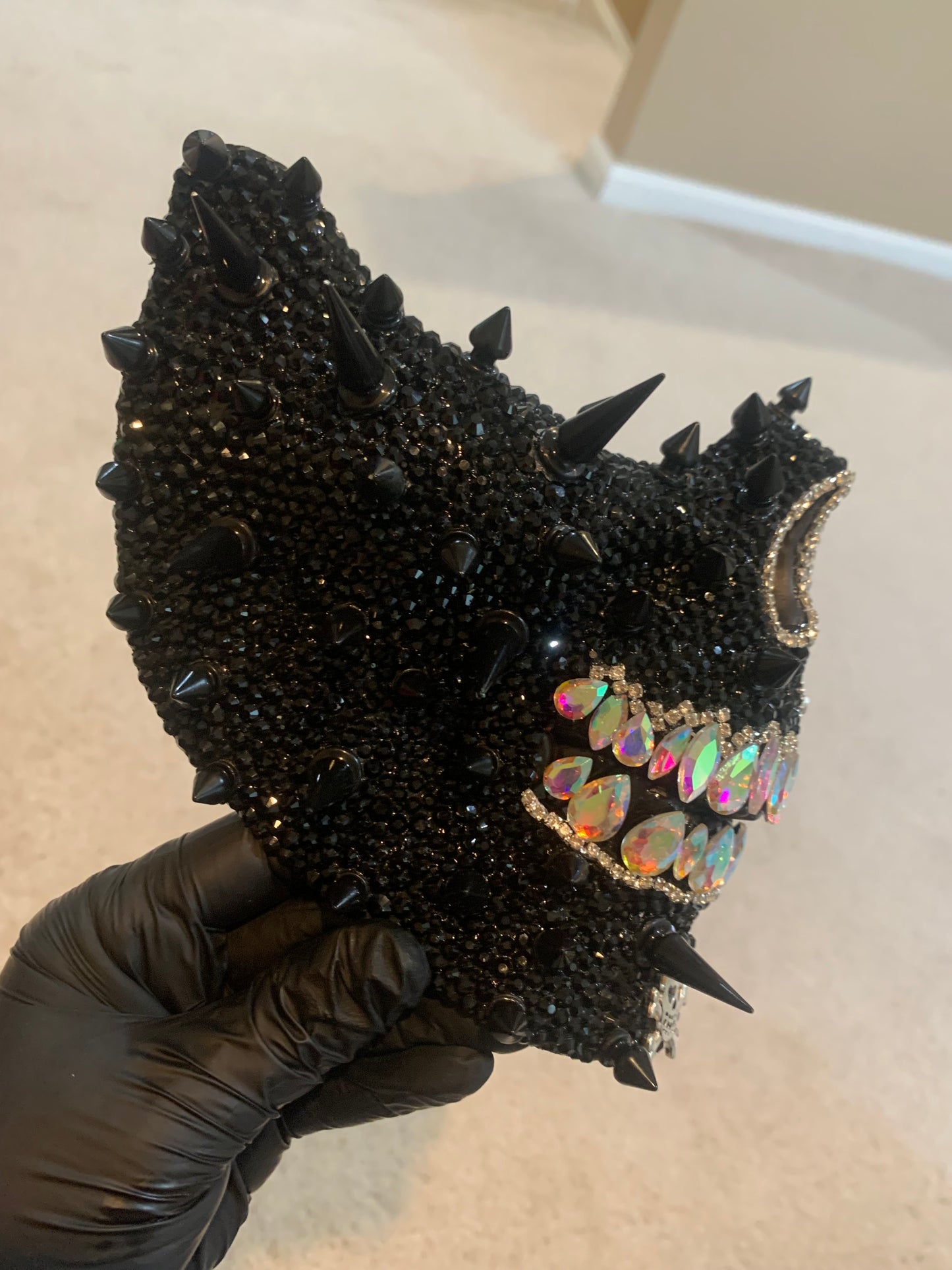 Crimson Spikes Skull Masks