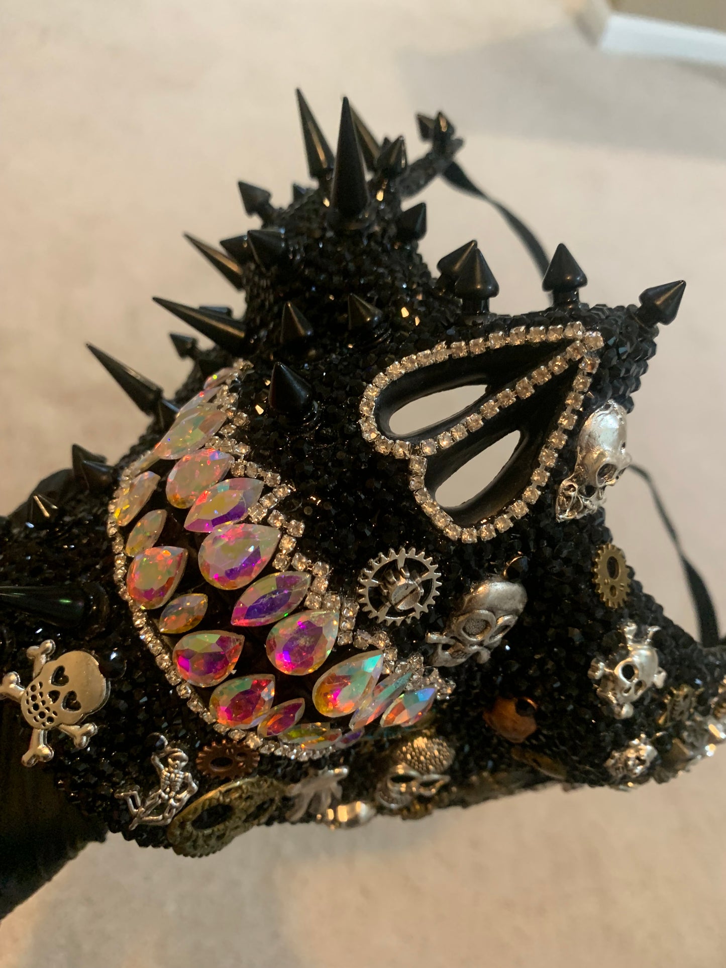 Crimson Spikes Skull Masks