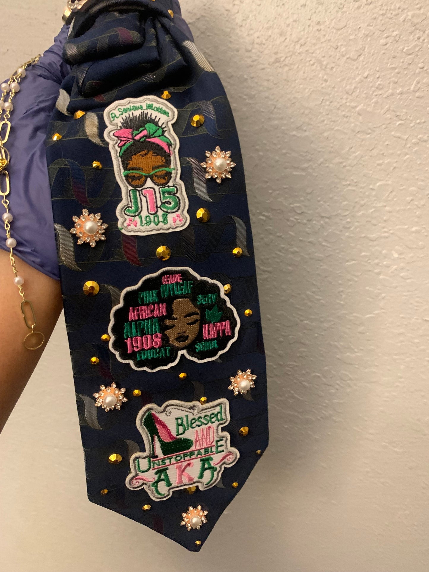 AKA Custom Bling Necktie