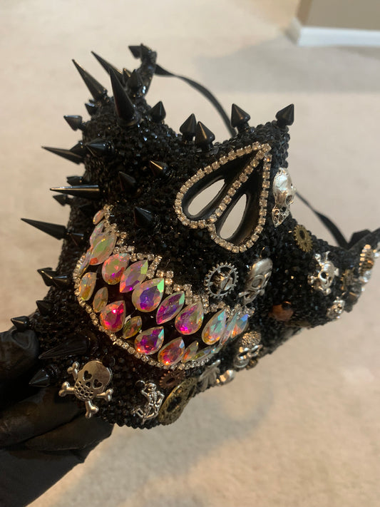 Crimson Spikes Skull Masks