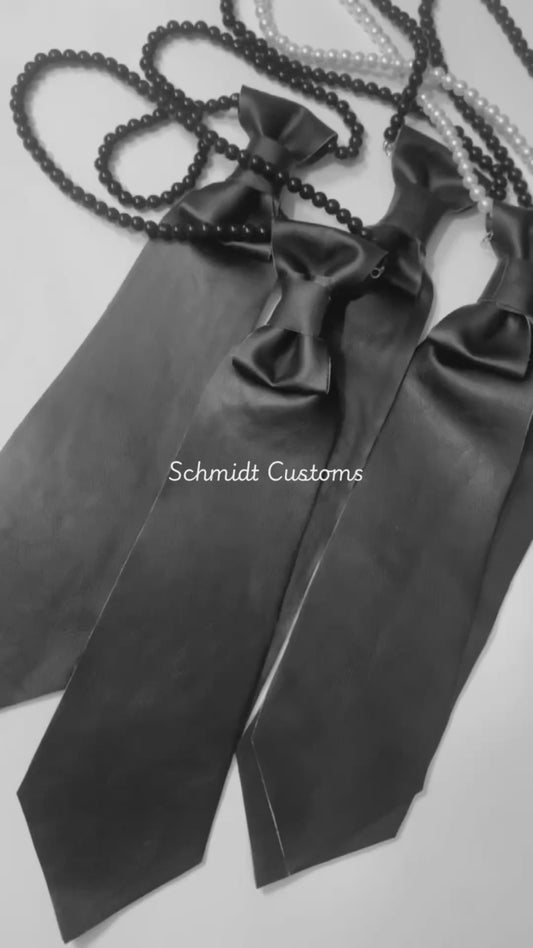 Leather Neckties